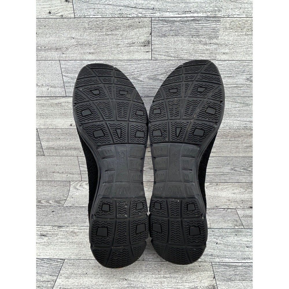 Skechers Sport 49481 Black Knit Scalloped Slip On Walking Shoes Womens 9.5 - Picture 11 of 11